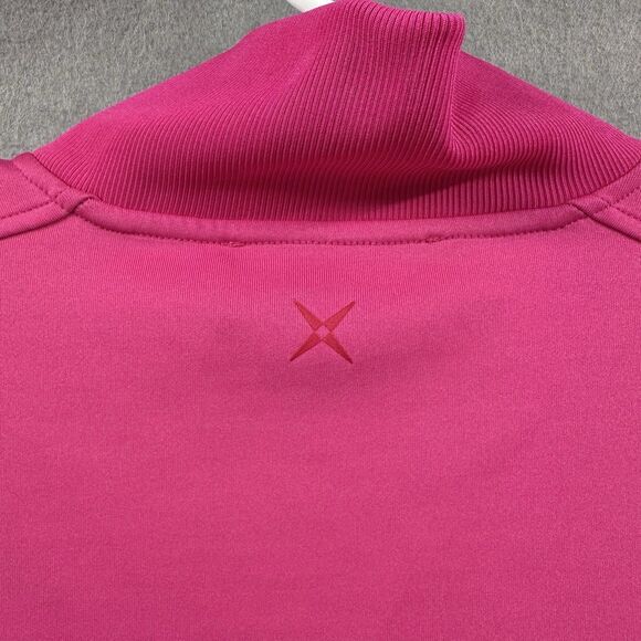 GSTQ Mens Medium Track Jacket Zip Up Hot Pink Athletic Luxury Streetwear NEW - Picture 6 of 12